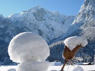 Alpspitzblick von unserem Garten