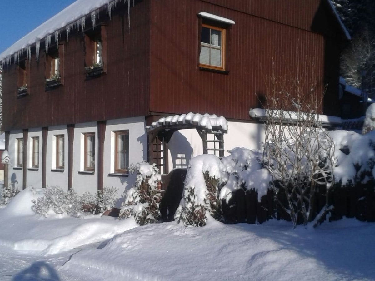 Entrance to the apartment in Winter