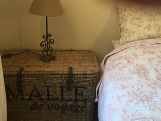 Bedroom furniture in the stone house in la-garde-freine