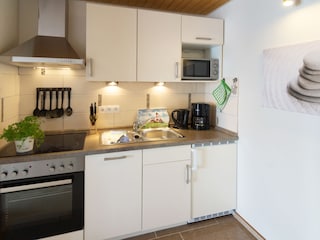 Appartement -12  Wohnzimmmoderne Küchenzeile integriert