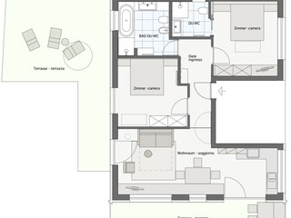 Appartamento per vacanze Naturns Pianta del piano 21