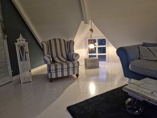 Ohrensessel im oberen Wohnbereich