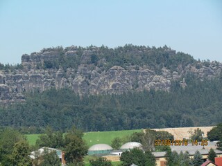 Blick von der Ferienwohnung auf Ausflugs/Wanderziel