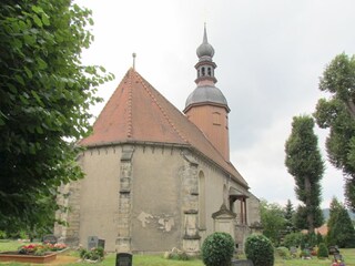 ganz alte, beliebte Barock-Kirche im Ferienort Reinhard