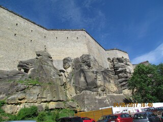 Außenmauer der Festung Königstein