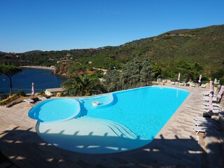 Der Pool von Cala Silente kann mitbenutzt werden.