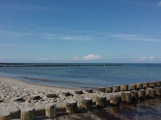 Buhnen, Meer und Strand - soweit das Auge reicht