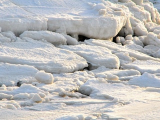 Eisschollen im Watt
