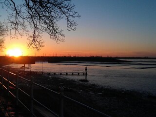 Sonnenuntergang Dangaster Hafen