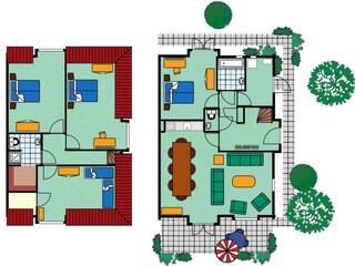 Vakantiehuis Kamperland Grondplan 22