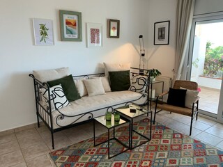 Living room with access to the south terrace