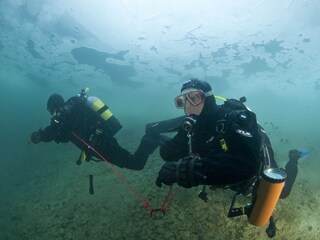 Diving at Lake Attersee