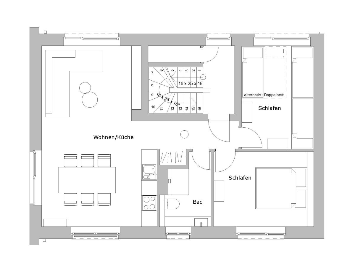 Ferienwohnung Eimsbüttel Grundriss 18