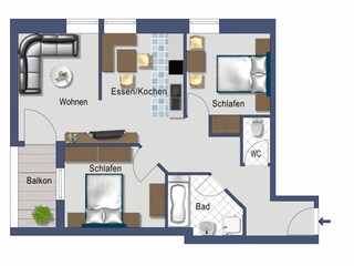 Grundrissplan