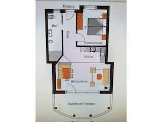 Vakantieappartement Seiseralm Grondplan 15