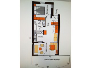 Vakantieappartement Seiseralm Grondplan 16