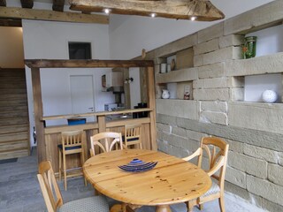 Kitchen with dining area