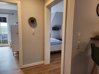 Blick in die Schlafzimmer