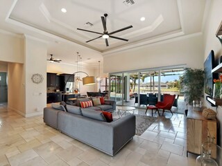 living area  of the holiday home in Cape Coral, FL