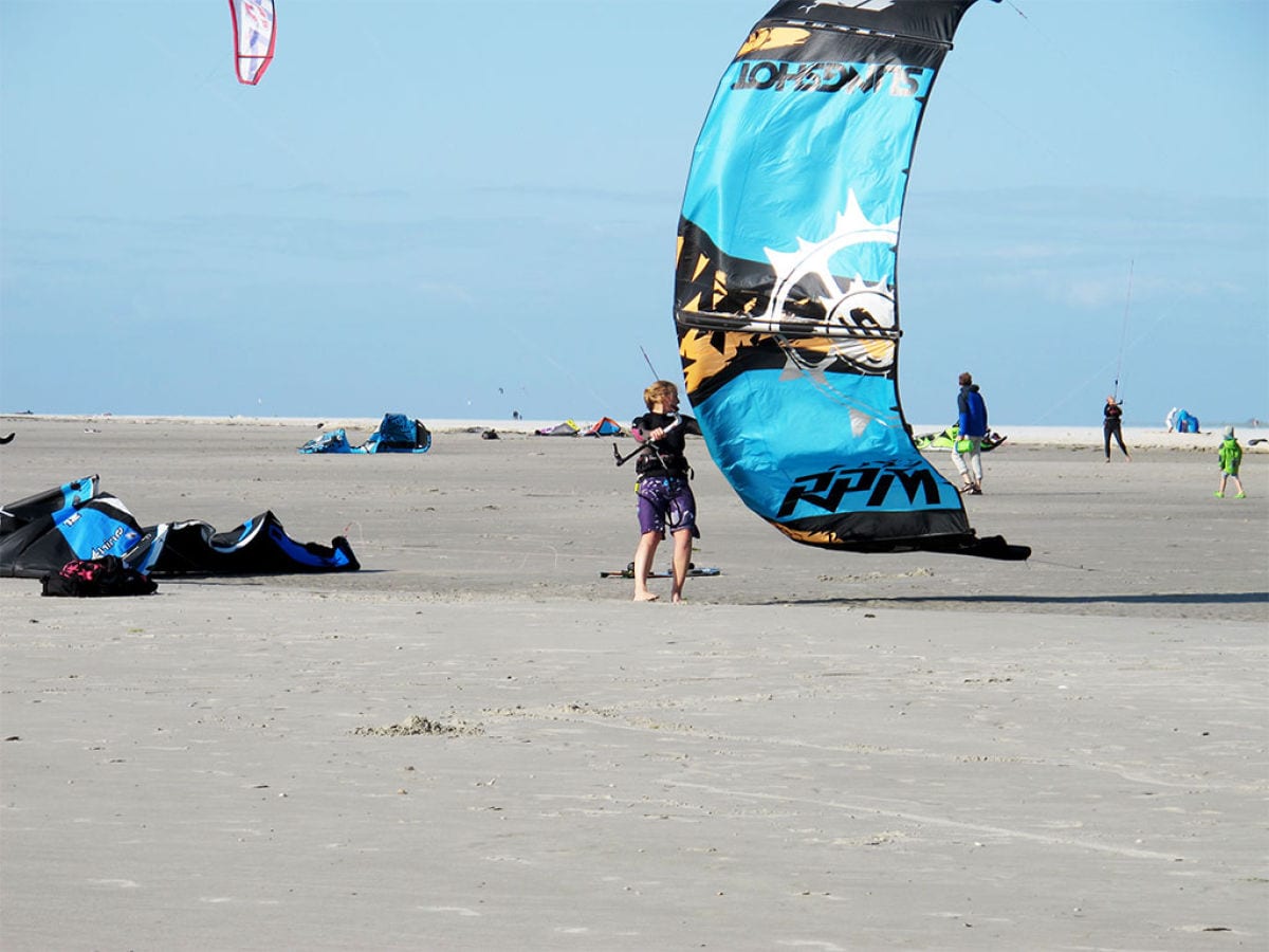 Kiter am Strand