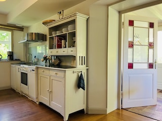 Rügen Natur Urlaub - kleines Ferienhaus - Küche Veranda