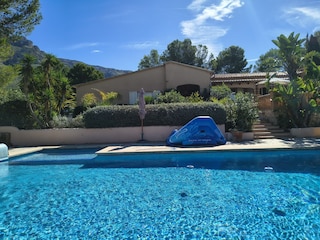 Ansicht vom Pool aus