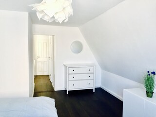 Bedroom, view towards dining room