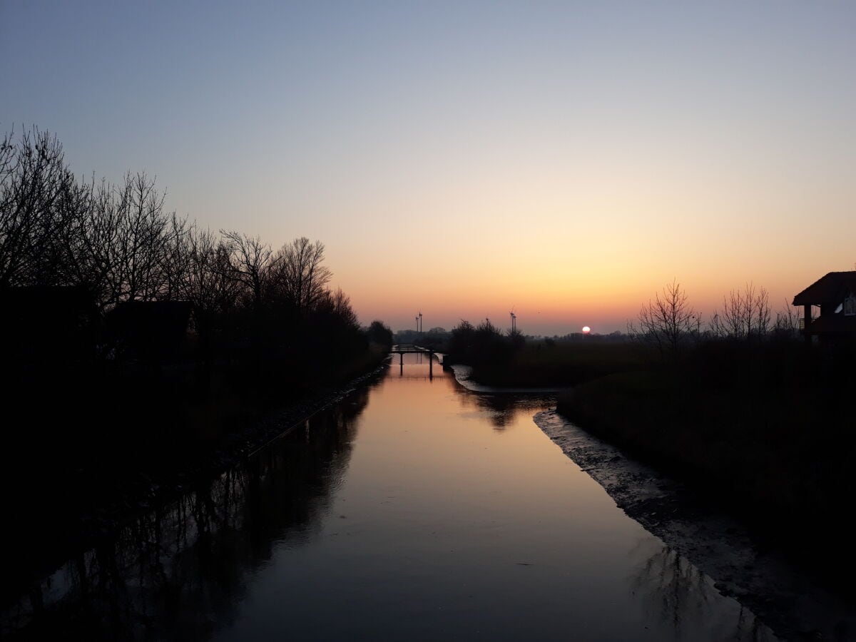 Sonnenuntergang am Siel