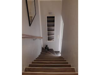Treppe zu den Schlafräumen