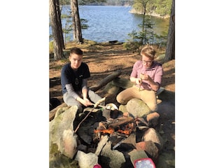 Lagerfeuer mit Stockbrot