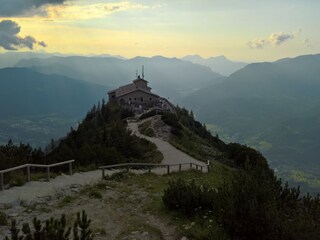 Kehlsteinhaus bei Sonnenuntergang
