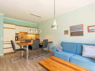 Essbereich im Wohnzimmer