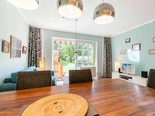 Essbereich im Wohnzimmer