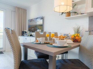 Essbereich im Wohnzimmer