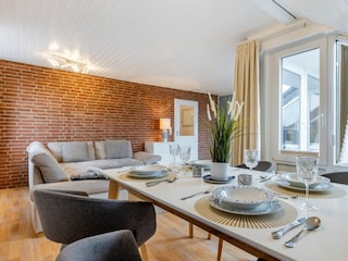 Essbereich im Wohnzimmer