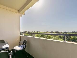 Ausblick vom Balkon nach Westen