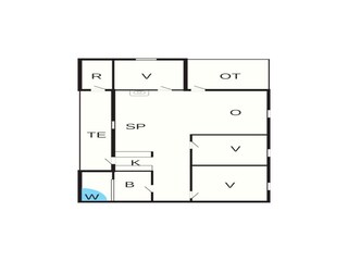 Casa de vacaciones Vejlby Plano de planta 39