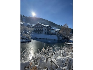 unser Haus im Winter