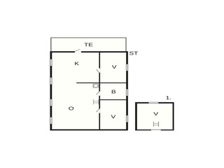 Vakantiehuis Åkra Grondplan 24