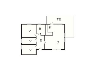 Vakantiehuis Utvik Grondplan 17