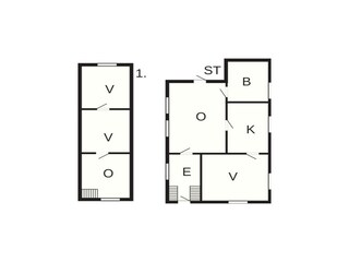 Appartement Måndalen Grondplan 25