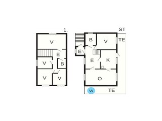 Vakantiehuis Eide Grondplan 53