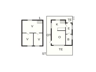 Vakantiehuis Henningsvær Grondplan 10