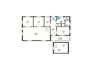 Vakantiehuis Norheimsund Grondplan 10