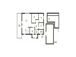 Vakantiehuis Flatraket Grondplan 43