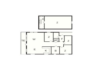 Vakantiehuis Eide Grondplan 45