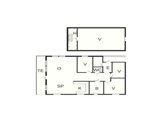 Vakantiehuis Eide Grondplan 12