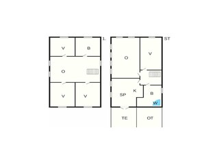 Vakantiehuis Egersund Grondplan 14