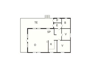 Casa de vacaciones Bygland Plano de planta 11