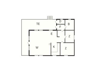 Vakantiehuis Bygland Grondplan 26